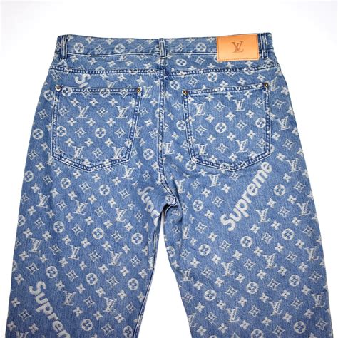 jeans lv supreme|supreme x louis vuitton denim.